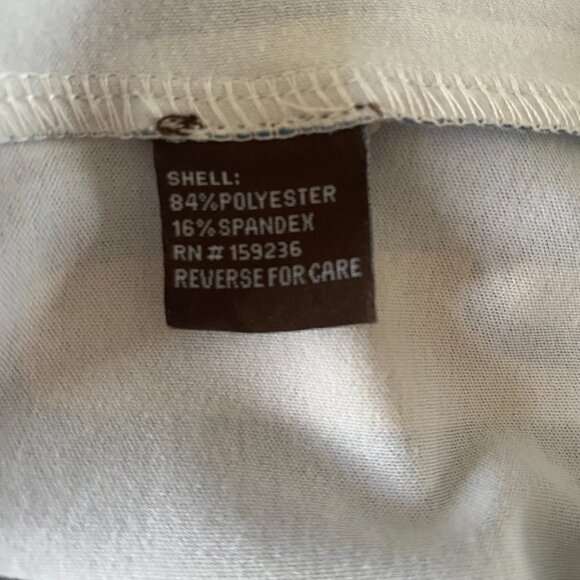 J McLaughlin Women Blue Tan White Button Down‎ Collared Geometric Print Dress K3 - Picture 4 of 4